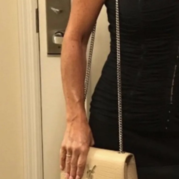 Authentic YSL small kate croc- embossed chain shoulder bag - Picture 14 of 14